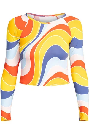 Roxy Rash Guard Crop Top