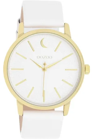 Oozoo Quarzuhr Damen Armbanduhr Timepieces Analog, (Analoguhr), Damenuhr rund, groß (ca. 40mm) Lederarmband, Fashion-Style - Verkäufer: Fit4Style Silberschmuck - IMPPAC