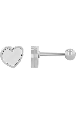 Akzent Ohrring-Set Sarang Edelstahl Ohrstecker/-piercing, Herz, Perlmutt (Paar) - Verkäufer: Shaghafi GmbH