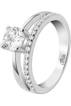 Lotus Silberring Ring Zirkoniastein 925 (Fingerring), Ring Zirkoniastein 925 Sterling Silber, Farbe: silber - Verkäufer: Fit4Style Silberschmuck - IMPPAC