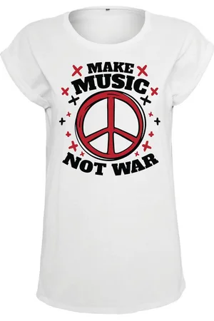 Youth Designz Print-Shirt "Peace Make Music" Damen T-Shirt Statement oder Geschenk Frauen Motiv mit trendigem Aufdruck - Verkäufer: EmDa Trading GmbH