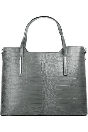Cluty Henkeltasche, echt Leder, Made in Italy