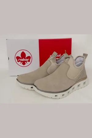 Rieker Damen Sneaker beige mit durchbrochener Laufsohle 40 Ballerina - Verkäufer: Littmann