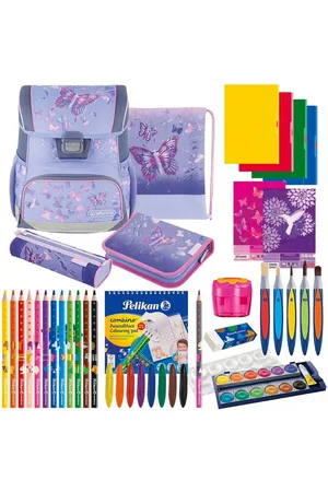 HERLITZ Schulranzen Set Loop Plus 14-teilig Premium 2025 Mädchen Butterfly Paradise - Verkäufer: Team-Shop-24