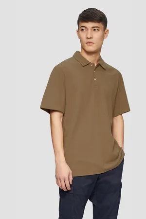 QS by s.Oliver Poloshirt Poloshirt mit Waffelstruktur und Logo-Patch Kragen, Knopfleiste, Logo-Patch - Verkäufer: LuriX