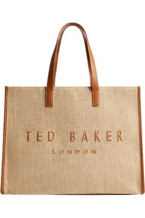Ted Baker Shopper Pallmer Faux Raffia Large Icon Bag - Verkäufer: modeherz