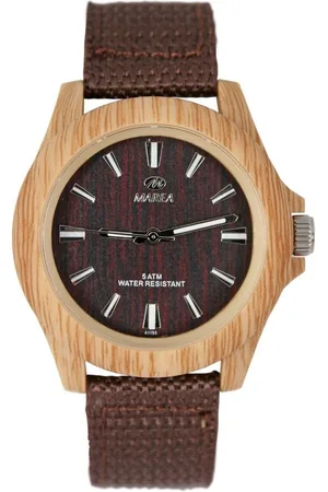 Marea Quarzuhr B41193/3, Woodlook L dunkel-/hellbraun, Armbanduhr Unisex in Holzoptik - Verkäufer: Kaladia
