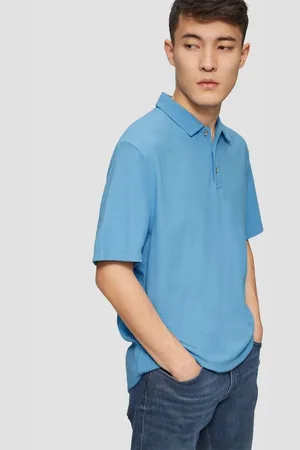 QS by s.Oliver Poloshirt Poloshirt mit Waffelstruktur und Logo-Patch Kragen, Knopfleiste, Logo-Patch - Verkäufer: LuriX