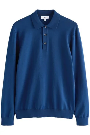 Next Langarm-Poloshirt Langärmeliges Regular Fit Poloshirt aus Strick (1-tlg) - Verkäufer: Germany GmbH