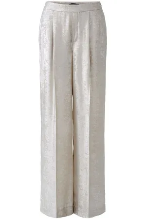 Oui Stoffhose Marlenehose Silberglanz - Verkäufer: