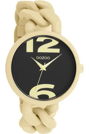 Oozoo Quarzuhr Damen Armbanduhr Timepieces Analog, (Analoguhr), Damenuhr rund, groß (ca. 40mm) Kunststoffarmband, Fashion-Style - Verkäufer: Fit4Style Silberschmuck - IMPPAC