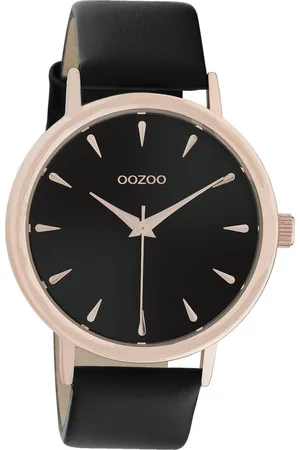Oozoo Quarzuhr Damen Armbanduhr Timepieces Analog, (Analoguhr), Damenuhr rund, groß (ca. 42mm), Lederarmband , Fashion - Verkäufer: Fit4Style Silberschmuck - IMPPAC