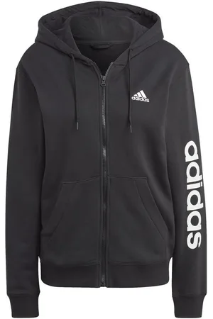 adidas Anorak W LIN FT FZ HD BLACK/WHITE - Verkäufer: gue-sport