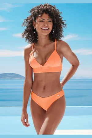 Venice Beach Bikini-Hose Lucky aus gerippter Strukturware
