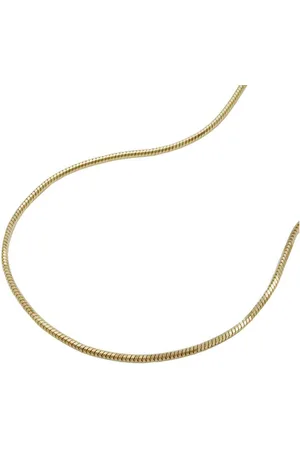 GALLAY Collier Kette 0,7mm Schlange 5-kant 14Kt GOLD 42cm - Verkäufer: joyesboutique