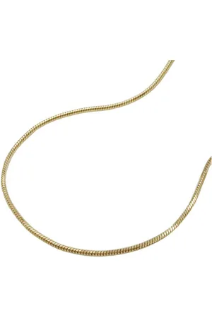 GALLAY Collier Kette 0,7mm Schlange 5-kant 14Kt GOLD 45cm - Verkäufer: joyesboutique