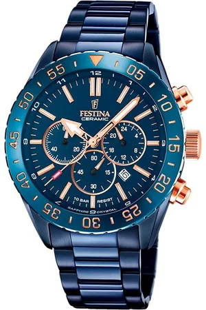Festina Quarzuhr Herrenuhr Keramik, (Analoguhr), Herren Armbanduhr rund, Edelstahlarmband , Fashion - Verkäufer: Fit4Style Silberschmuck - IMPPAC