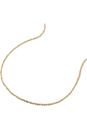 GALLAY Collier Kette 0,6mm Fantasie-Muster gedreht 14Kt GOLD 42cm - Verkäufer: joyesboutique
