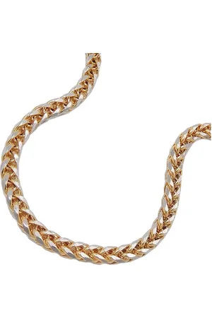 GALLAY Goldarmband Armband 2,4mm Zopfkette bicolor 14Kt GOLD 19cm - Verkäufer: joyesboutique