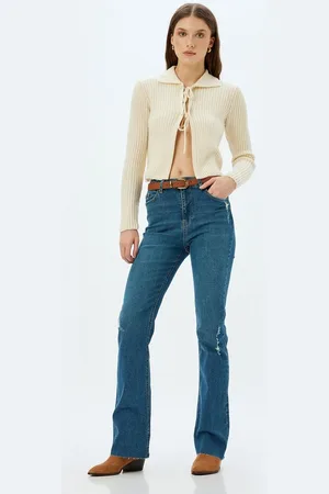 Koton High-waist-Jeans Hohe Leibhöhe Flare - Verkäufer: