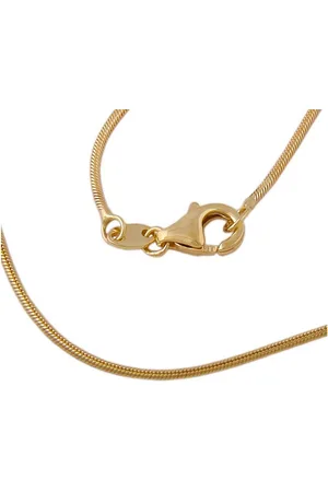 GALLAY Collier Kette 1mm Schlange rund glänzend 8K GOLD 42cm - Verkäufer: joyesboutique