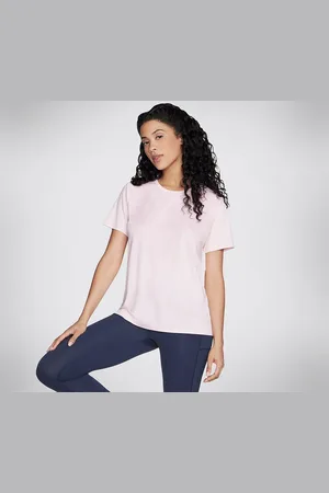 Skechers Funktionsshirt Skechers Damen GO DRI SWIFT TEE T-Shirt TS104 PKSL /silber - Verkäufer: DerSchuhhaendler