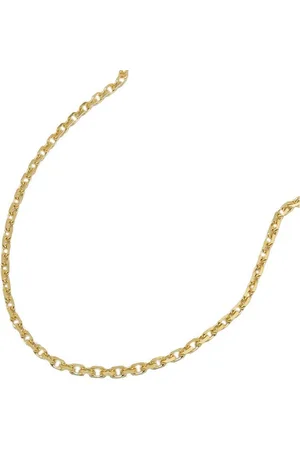 GALLAY Collier Kette 1,3mm Anker diamantiert 14Kt GOLD - Verkäufer: joyesboutique