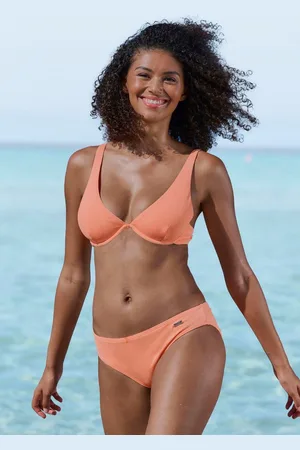 Venice Beach Bikini-Hose Lucky aus gerippter Strukturware