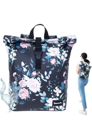 Bench Freizeitrucksack Rucksack Damen Hydro Compact aus Plane wetterfest Outdoor, kleines Laptop Fach Daypack Büro Freizeit 64222 + Etui - Verkäufer: Sporttaschenshop
