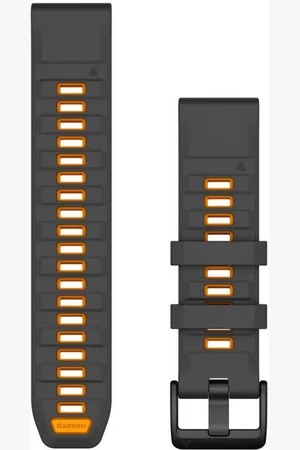 Garmin Smartwatch-Armband QuickFit-Armband 22 mm Silikon Graphit/Spark Orange - Verkäufer: best4you