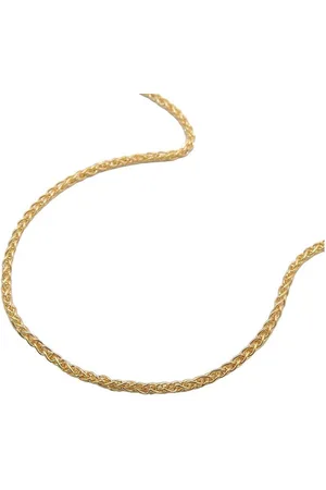 GALLAY Collier Kette 1,1mm Zopfkette 9Kt GOLD 45cm - Verkäufer: joyesboutique