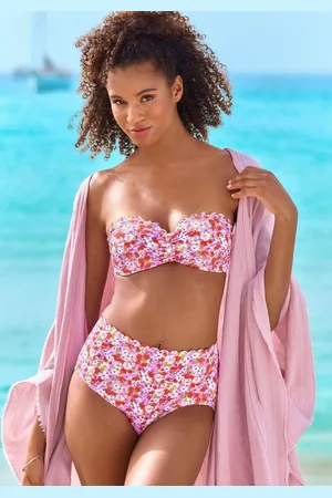Lascana Bügel-Bandeau-Bikini-Top Jasmin, im Blümchen-Druck