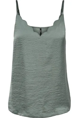 ONLY Shirttop Damen Top mit verstellbaren Spaghettiträgern und V-Ausschnitt ONLDEBBIE SINGLET NOOS WVN - Verkäufer: ARIZONAS