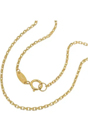 GALLAY Collier Kette 1,3mm Ankerkette 9Kt GOLD 45cm - Verkäufer: joyesboutique