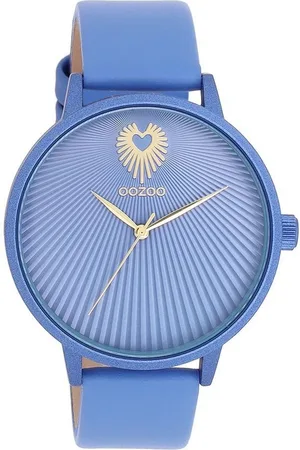 Oozoo Quarzuhr Damenuhr C11246 Blau Lederband 42 mm - Verkäufer: Jäckle Uhrenhandel e.K.