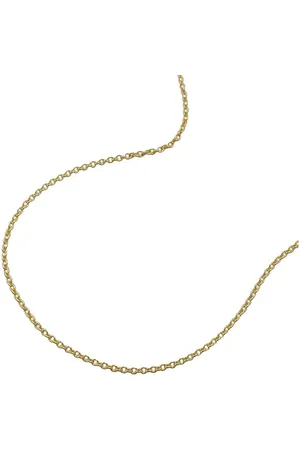 GALLAY Collier Kette 1,1mm Ankerkette rund 9Kt GOLD 45cm - Verkäufer: joyesboutique