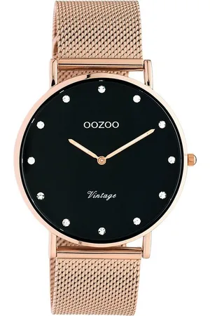 Oozoo Quarzuhr Unisex Armbanduhr roségold Analog, (Analoguhr), Damen, Herrenuhr rund, groß (ca. 40mm) Edelstahlarmband, Elegant-Style - Verkäufer: Fit4Style Silberschmuck - IMPPAC