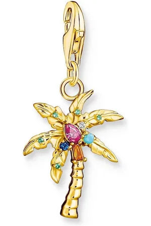 Thomas Sabo Kettenanhänger Charm- Bunte Palme Goldfarben - Verkäufer: uhrcenter