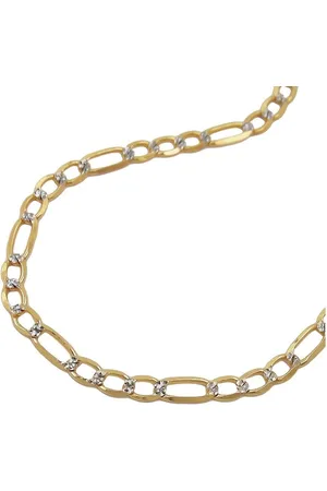 GALLAY Collier Kette 2,7mm Figaro-Panzer bicolor 14Kt GOLD 45cm - Verkäufer: joyesboutique