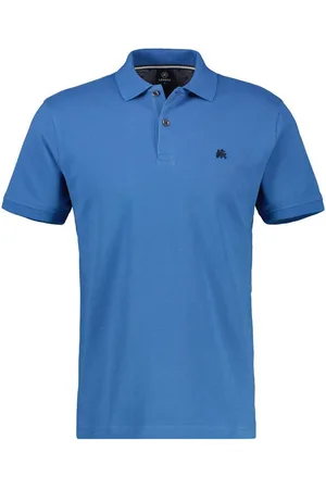 Lerros Kurzarmshirt mit Logostickerei auf der Brust