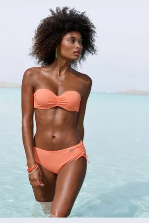 Venice Beach Bikini-Hose Lucky aus gerippter Strukturware