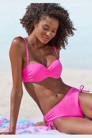 Venice Beach Bandeau-Bikini-Top Lucky, aus gerippter Strukturware