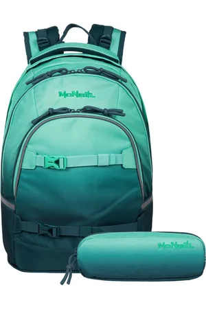 McNeill Schulranzen Schulrucksack MILO Blue Lagoon 2-teilig (2-teilig), ergonomisch, Air Flow Rückensystem, Reflektoren - Verkäufer: DSBO