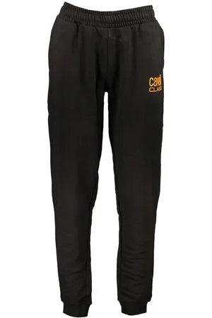 Roberto Cavalli 5-Pocket-Hose Stylische Schwarze Herren Sporthose mit Print & Kordelzug - Verkäufer: Redeve