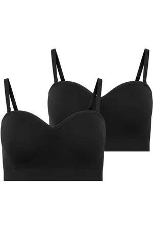 Jockey Bügelloser BH SEAMFREE MULTIWAY BANDEAU BRA (2er Pack) Abnehmbare Träger, Breites Unterbrustband