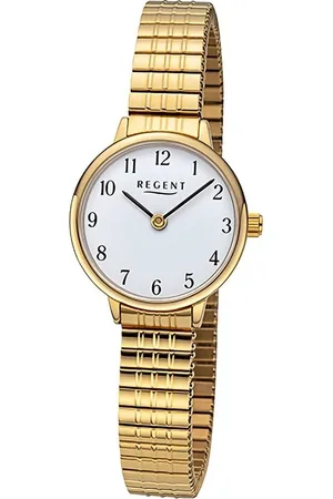 Regent Quarzuhr Damen Armbanduhr Analog, (Analoguhr), Damen Armbanduhr rund, extra groß (ca. 25mm), Edelstahlarmband - Verkäufer: Fit4Style Silberschmuck - IMPPAC