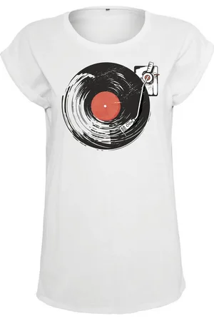 Youth Designz Print-Shirt "Plattenspieler" Damen T-Shirt als Statement Geschenk Frauen Print mit stylischen Retro Aufdruck - Verkäufer: EmDa Trading GmbH