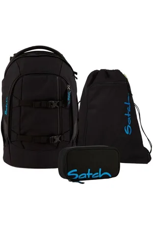 Satch Schulranzen Schulrucksack-Set Pack Black Bounce 3-teilig (1 Schulrucksack, 1 Sportbeutel, 1 Mäppchen) - Verkäufer: DSBO