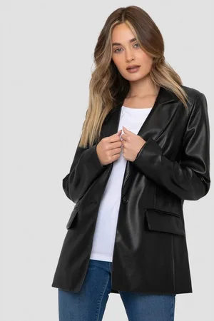 Threadbare Jackenblazer Conker (1-tlg) im angesagten Kunstleder-Stil - Verkäufer: onQuality