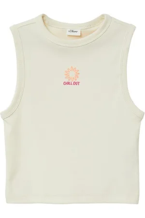 QS by s.Oliver Tanktop mit Stickerei auf der Brust